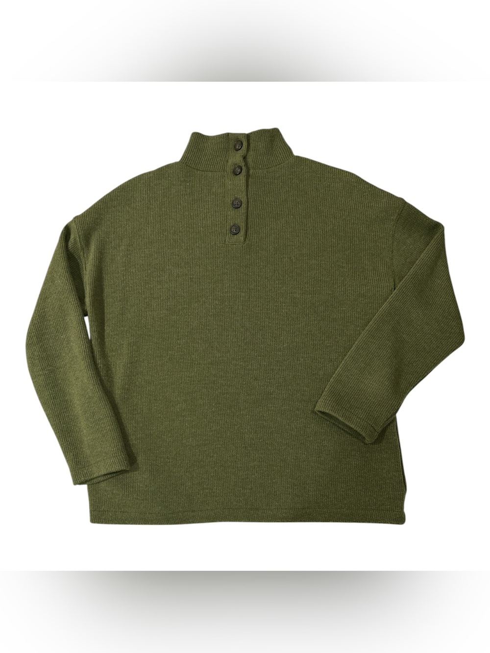 Madewell Womens Olive Green Knit Sweater, size XS, with pockets